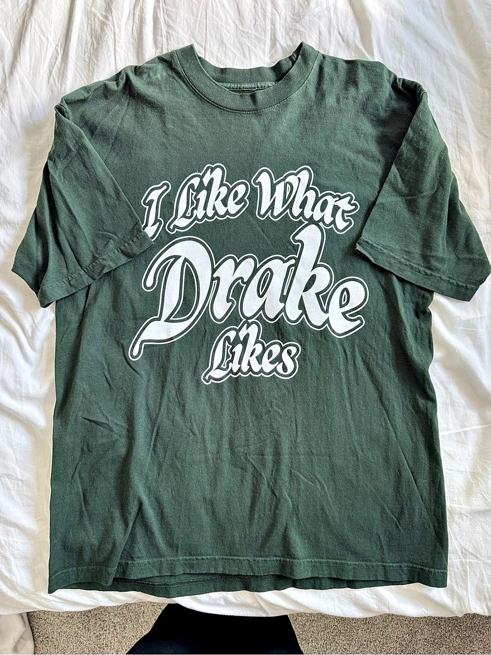 Drake Related It's All A Blur Tour 'I Like What Drake Likes' T-Shirt Green